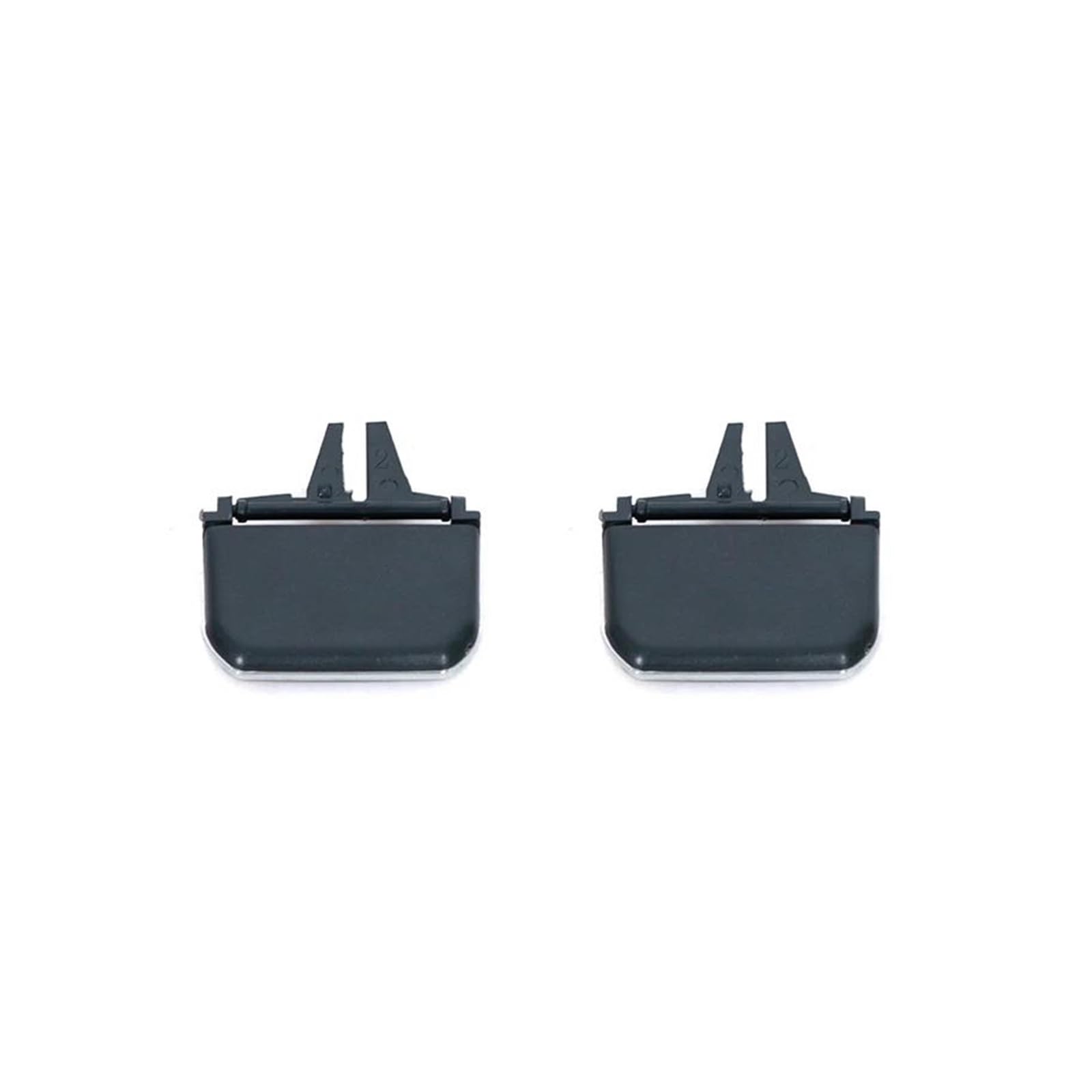 RWRAPS Lüftungsgitter Für VW Golf 7 7,5 MK7 MK7.5 2013-2019 Auto Klimaanlage Outlet Tab Clip Pick Steckdose (2pcs Front, Schwarz) von RWRAPS