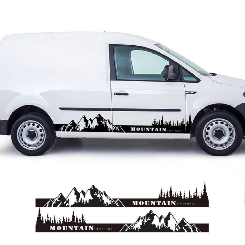 RWRAPS 2 Stück Autotür-Aufkleber, Wohnmobil-Grafik, Vinyl-Aufkleber, passend für VW Caddy MK1 MK2 MK3 2 3 4 Maxi Kombi, Tuning-Zubehör von RWRAPS