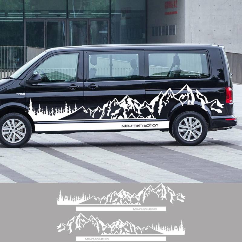 RWRAPS 4 Teile/los Auto Aufkleber Camper Van Wohnmobil DIY Aufkleber, Passend für VW Transporter T4 T5 T6 Multivan Caravelle Zubehör von RWRAPS