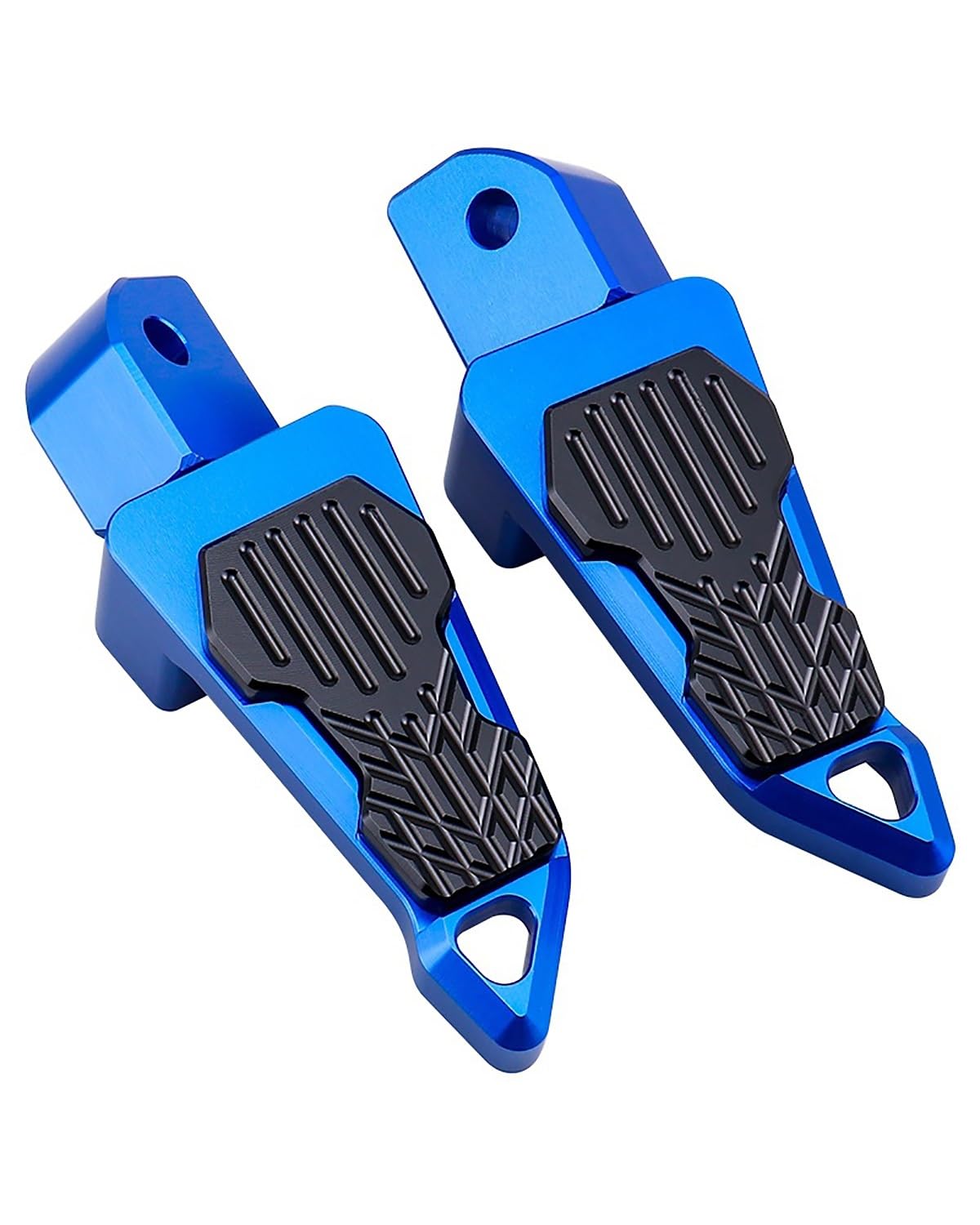 RWRAPS motorradpedale Für Yamaha XMAX300 Pedal Motorrad Modifiziertes Pedal Anti-Rutsch-Metallpedal Verstellbares Motorradpedal Fußstütze Klappplatte(Blue) von RWRAPS