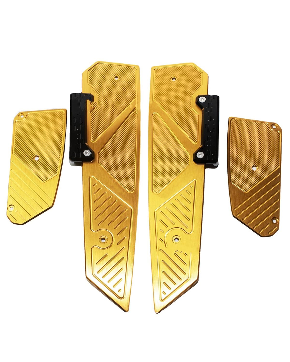 RWRAPS motorradpedale Motorrad FORZA300 350 Fosha 300 350 Fußpedal Motorrad Boden Fußstütze Passagier breites Fußpedal verschleißfestes Pad Fußpedal(Yellow) von RWRAPS