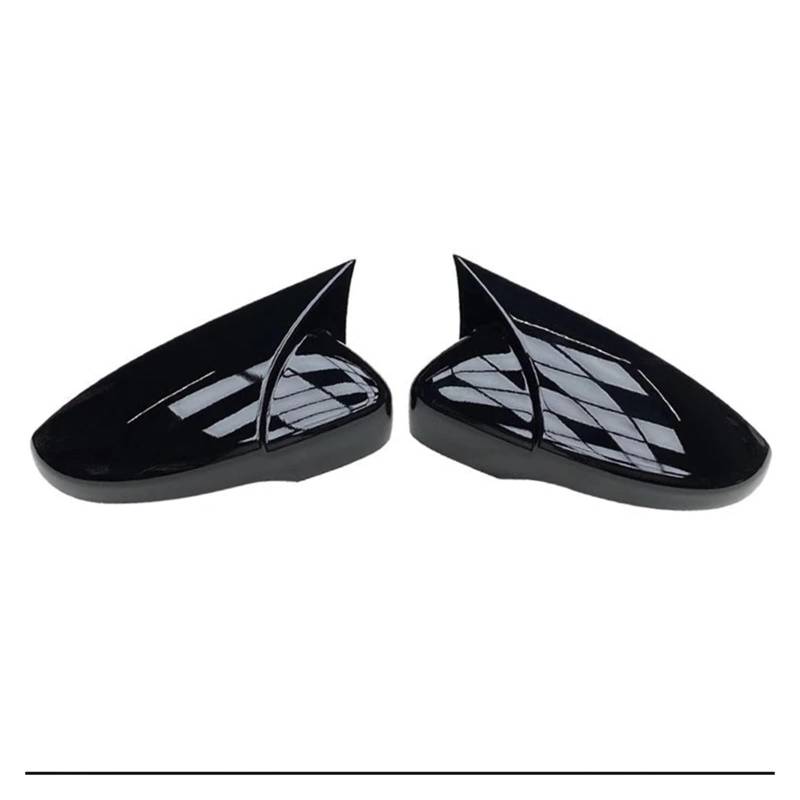 Außenspiegel 2X Seite Flügel Spiegel Abdeckung Kappen Rückspiegel Abdeckung Hinzufügen Auf Für Jetta Für MK6 Für Passat B7 Für Scirocco Für Für CC Für EOS Rückspiegel Abdeckung(1 Pair Black) von RWRPQEDEXM