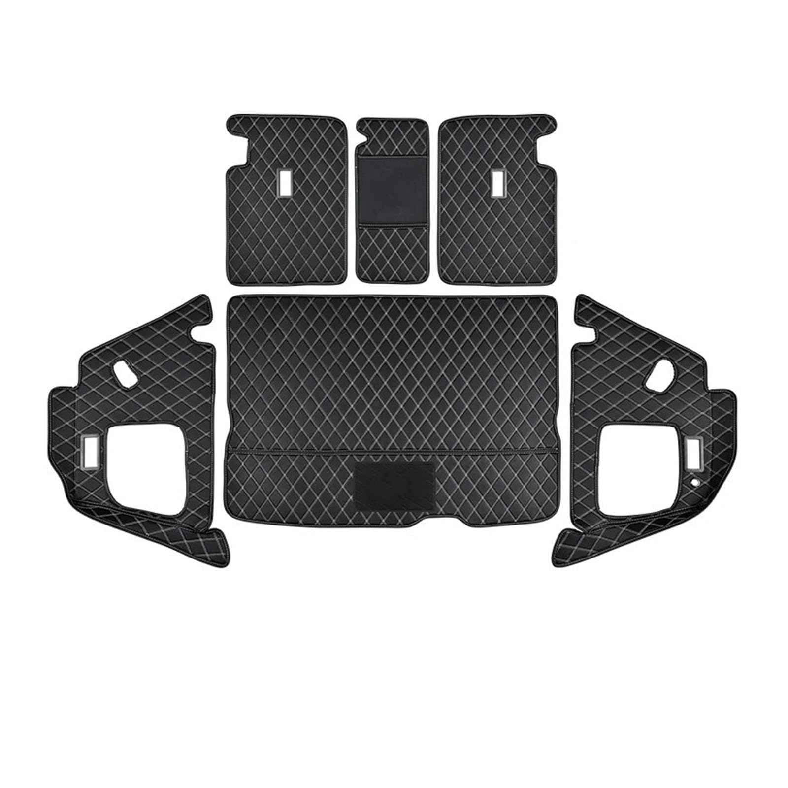 Auto Kofferraummatte Für Clubman R55 Auto wasserdichte Anti-rutsch-Kofferraum Matte Cargo Teppich(6pc) von RWRPQEDEXM