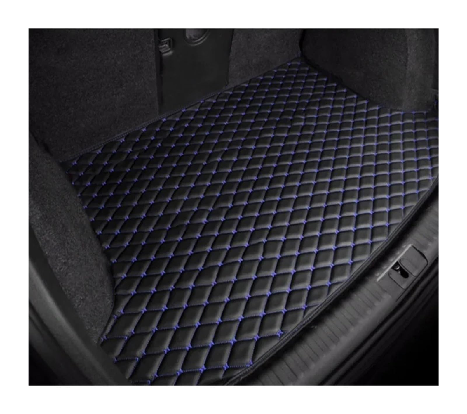 Auto Kofferraummatte Für Jeep Für Grand Für Cherokee WK2 5seat 2011-2013 2014 2015 2016 2017 2018 2019 2020 2021 2022 Kofferraum Matte Vollständig Hinten Fracht Tablett Cargo Teppich(Black B) von RWRPQEDEXM