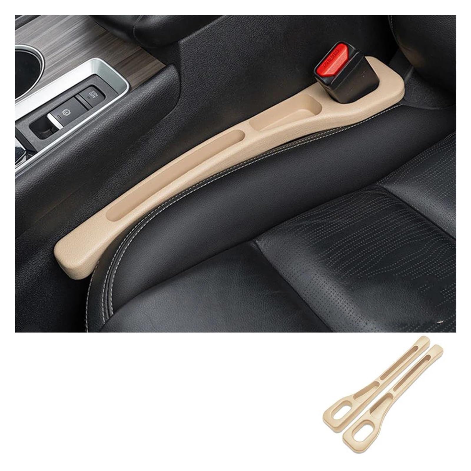 Control Panel Aufkleber 2X Für Corolla Für C&h-r Für Rav4 Für Y&aris Für Camry Für Prado Autositze Fugensitz Lückenfüller Zwischen Innen Zubehör Mittelkonsole Panel(Beige) von RWRPQEDEXM