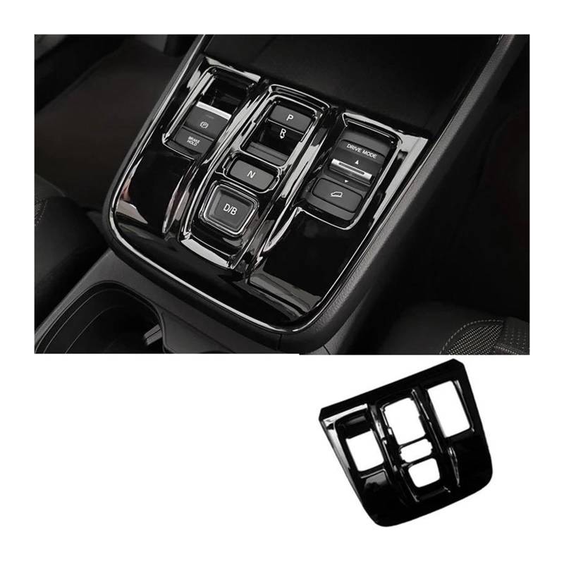 Control Panel Aufkleber Auto Getriebe Shift Box Panel Abdeckung Fall Trim Rahmen Aufkleber Für CRV Für CR-V 6th Für G&en Für H&ybrid 2023 2024 2025 Mittelkonsole Panel(B Black) von RWRPQEDEXM