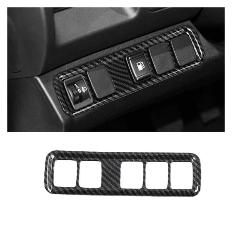 Control Panel Aufkleber Für N&avara NP300 Für ST 2017 2018 2019 Auto Schaltknauf Rahmen Panel Abdeckung Trim Aufkleber Carbon Faser Zubehör Mittelkonsole Panel(Headli Adjust) von RWRPQEDEXM