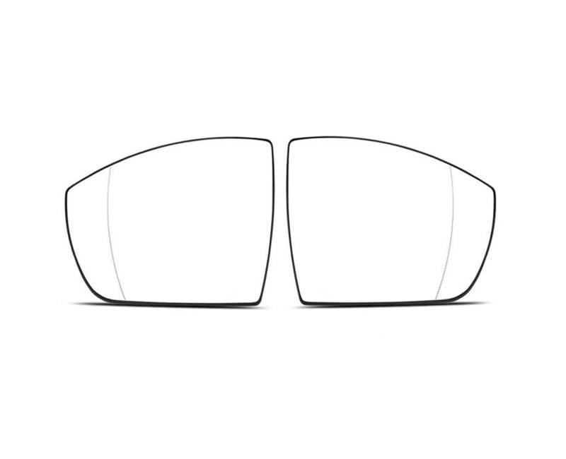 Ersatzspiegelglas Außenspiegel 1PCS Für Ecosport 2013 2014 2015 2016 2017 2018 2019 Auto Rückspiegel Linsen Spiegel Reflektierende Glas Objektiv Außen Zubehör Außenspiegelglas(A Pair no Heating) von RWRPQEDEXM