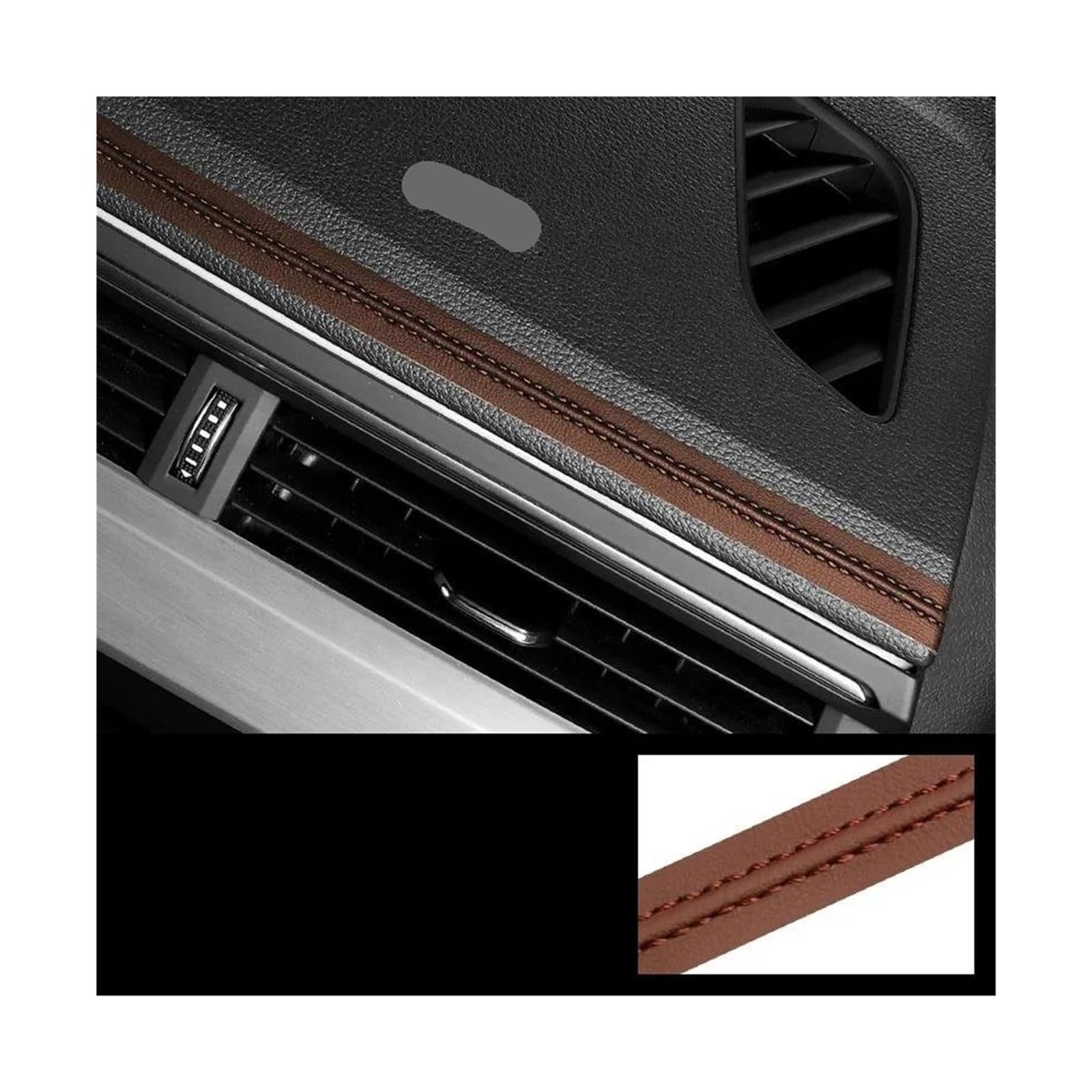 Getriebe Panel Trim Auto Selbstklebende Armaturenbrett Dekorative Linie Innenformverkleidung Auto Dekoration DIY Zopfstreifen Mittelkonsole Panel(Brown,6 Meters) von RWRPQEDEXM