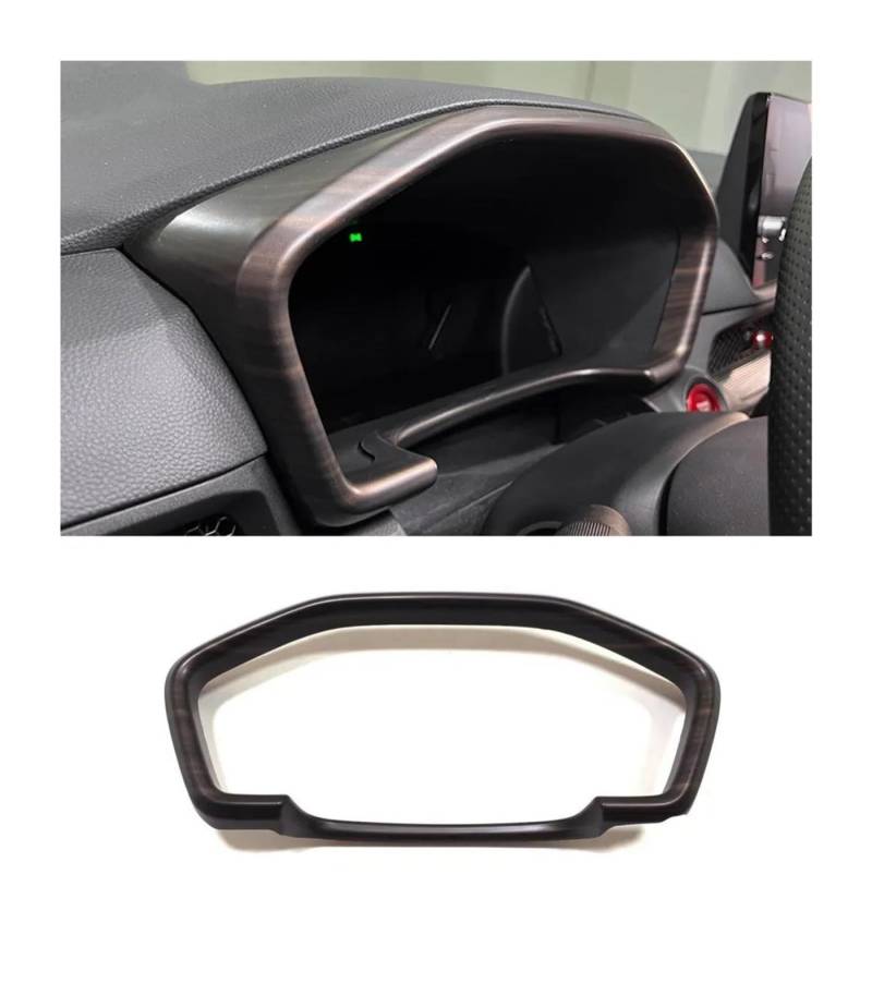 Getriebe Panel Trim Für CRV Für CR-V 2023 Auto Dashboard Instrument Panel Rahmen Abdeckung Trim Aufkleber Innen Holzmaserung Carbon Faser Zubehör Mittelkonsole Panel(Wood Grain) von RWRPQEDEXM