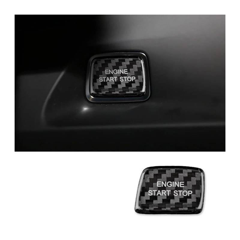 Getriebe Panel Trim Für Corvette Für Camaro 2016 2017 2018 2019 2021 2022 2023 Auto Motor Zündung Schalter Taste Aufkleber Harte Carbon Faser Mittelkonsole Panel(B Black) von RWRPQEDEXM