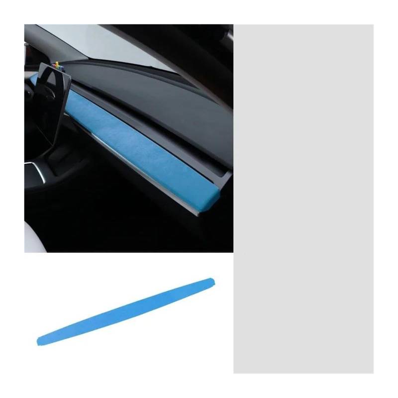 Getriebe Panel Trim Für Tesla Für Modell 3 Für Y 2019 2020 2021 2022 2023 Auto Dashboard Panel Trim Streifen Aufkleber Innen Zubehör Mittelkonsole Panel(4175 bl) von RWRPQEDEXM