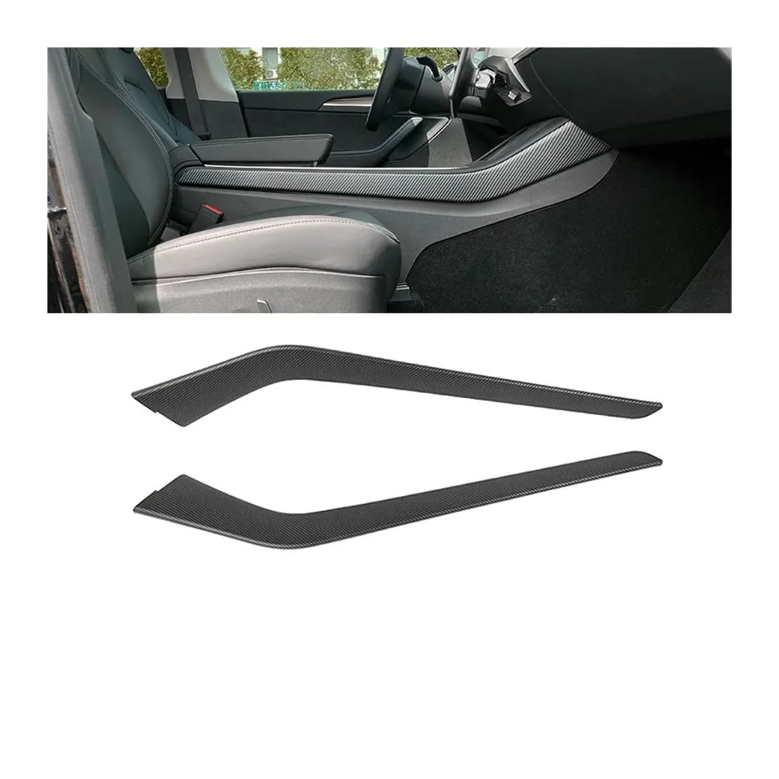 Panel Control Frame Für Tesla Für Modell 3 2016 2017 2018 2019 2020 2021 2022 2023 Für Modell Y 2020 2021 2022 2023 2024 Auto Innen Trim Abdeckung Zubehör Abdeckung Innen Trim(M3Y Matte Carbon29) von RWRPQEDEXM