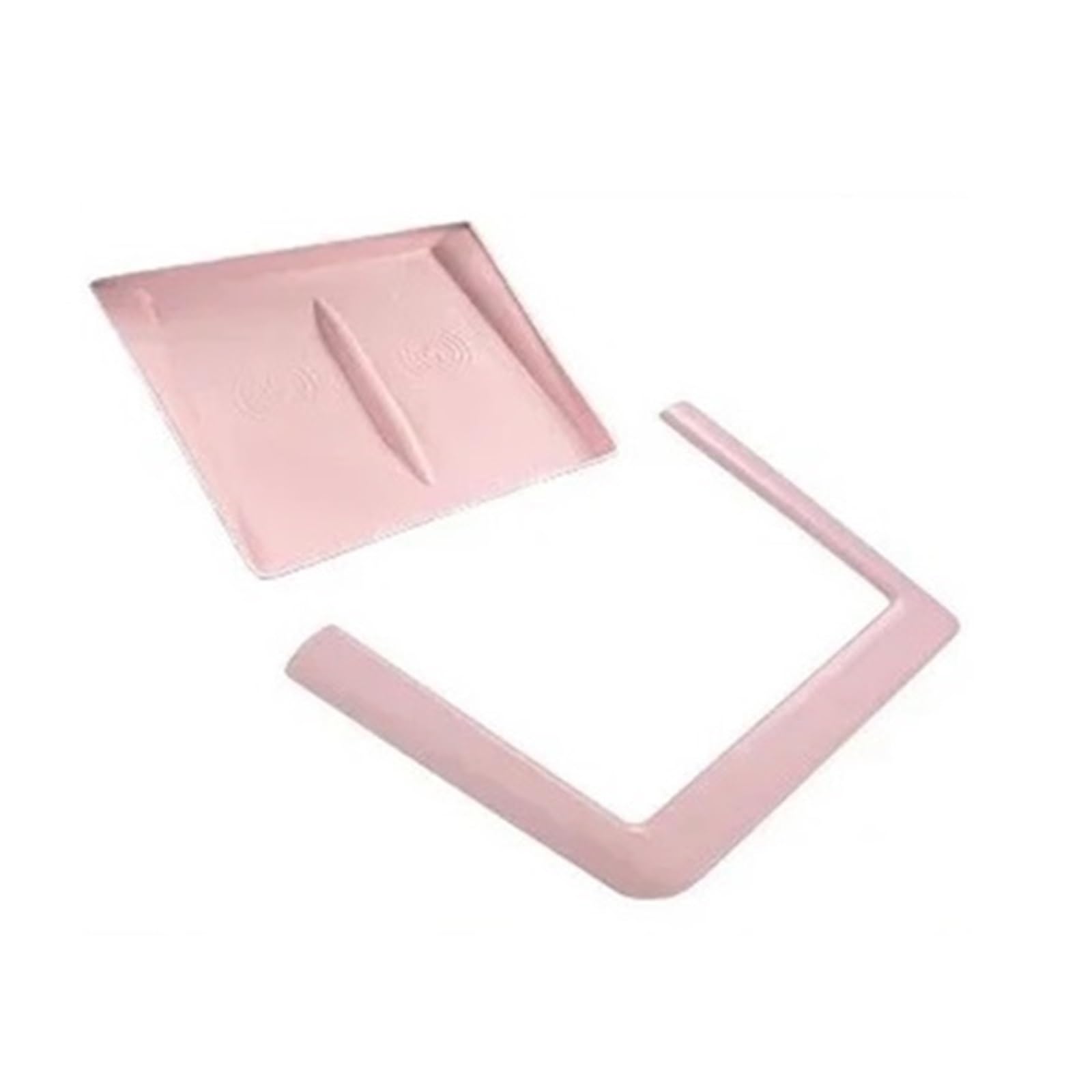 Panel Control Frame Für Tesla Für Modell 3 Highland 2024 Auto Center Panel Drahtlose Lade Silikon Rahmen Lünette Innen Abdeckung Innen Trim(Pink 2PCS) von RWRPQEDEXM