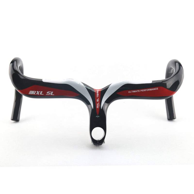 RXL SL 1-1/8" rennrad carbon lenker rot 3K glänzend internes routing lenker rennrad carbon 440 * 100mm von RXL SL