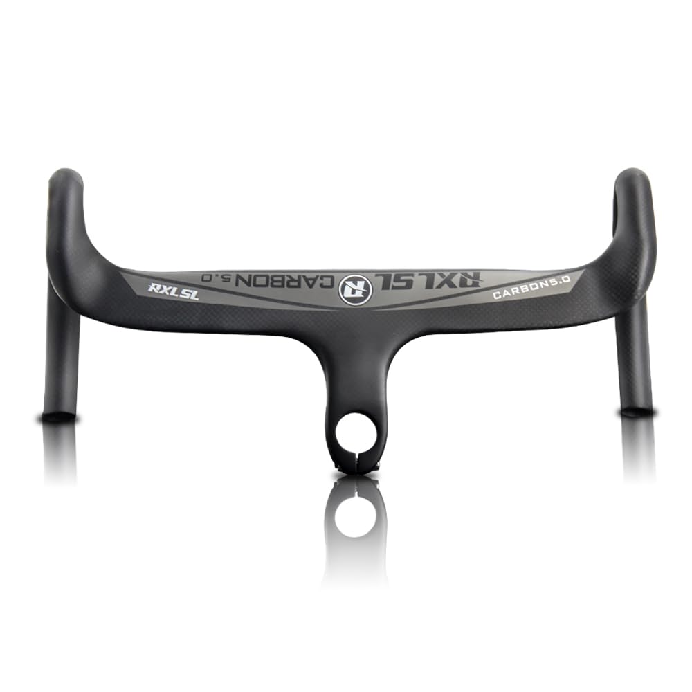 RXL SL Integriert Carbon Lenker 1-1/8"internes Routing rennrad Lenker Drop bar Kohlefaser Rennrad Lenker Drop Bar 3K Matt Carbon Fahrradteile 400 * 100mm von RXL SL