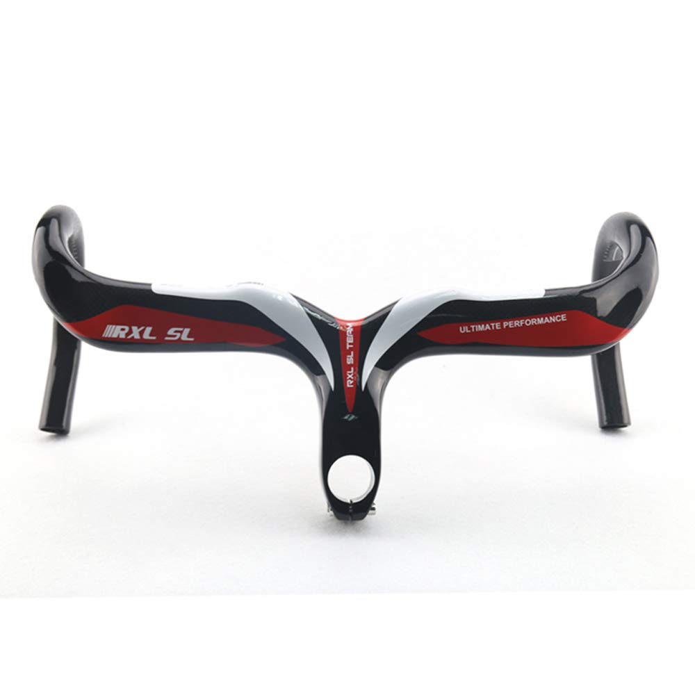 RXL SL carbon rennrad lenker 1-1/8" rot internes routing rennrad lenker drop bar 3K glänzend 400 * 110mm von RXL SL