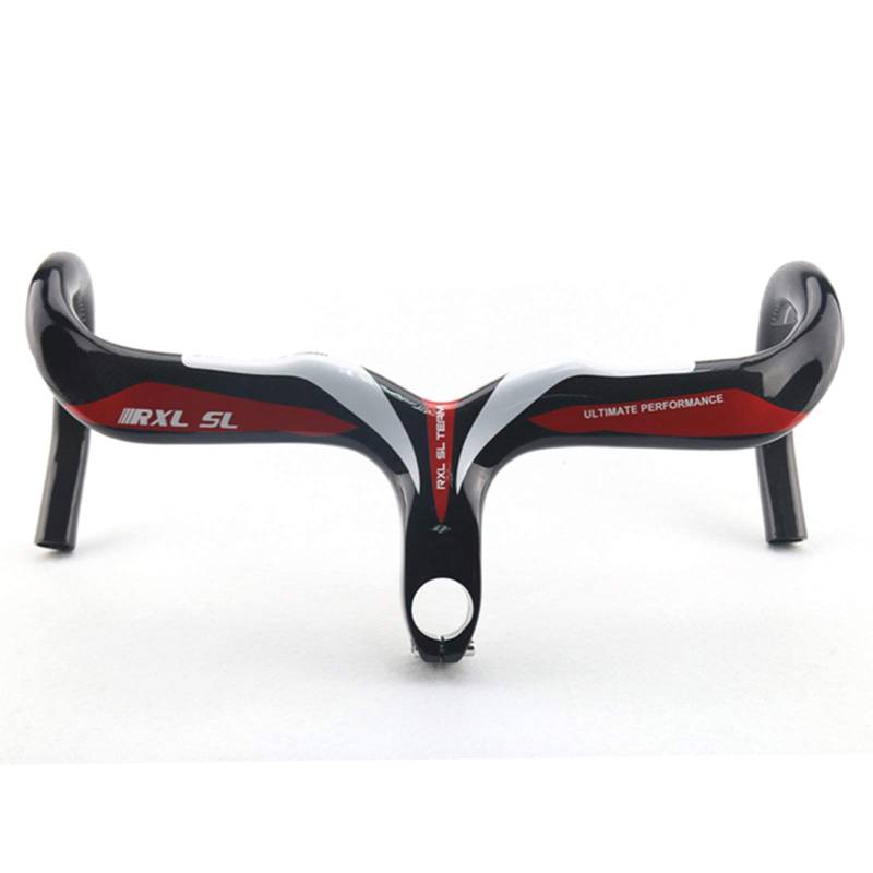 RXL SL carbon rennrad lenker 1-1/8" rot internes routing rennrad lenker drop bar 3K glänzend 440 * 120mm von RXL SL