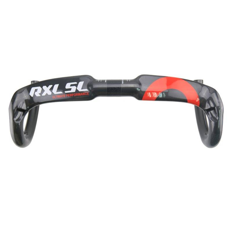 rennrad lenker carbon,RXL SL carbon rennrad lenker 31.8mm drop lenker 400/420/440mm schwarz/rot/blau 4-Loch-interne routing aero lenker rennrad (UD Glossy Rot, 400) von RXL SL