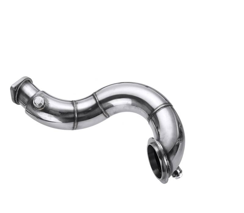 Auto Auspuff Endrohr 3 "Auto Turbo Auspuffrohre Auspuff Downpipes Für N54B30 E90/E91/E92/E93/E82/135i/335i Twin Turbo 2007 2008 2009 2010 Auto Auspuffblende von RXRJSU