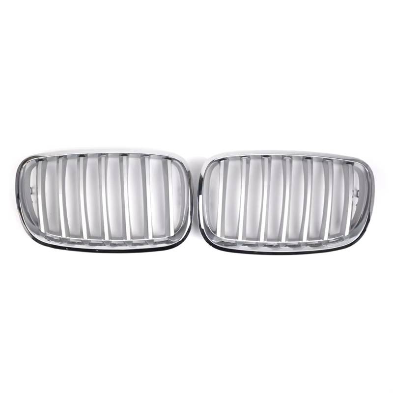 Auto Frontgrill 2-teiliges Auto-Frontnierengitter Aus Chrom-ABS-Mesh-Grill, Zubehör Für E70 E71 X5 X6 2008 2009 2010 2012 2013 Front Kühlergrille von RXRJSU