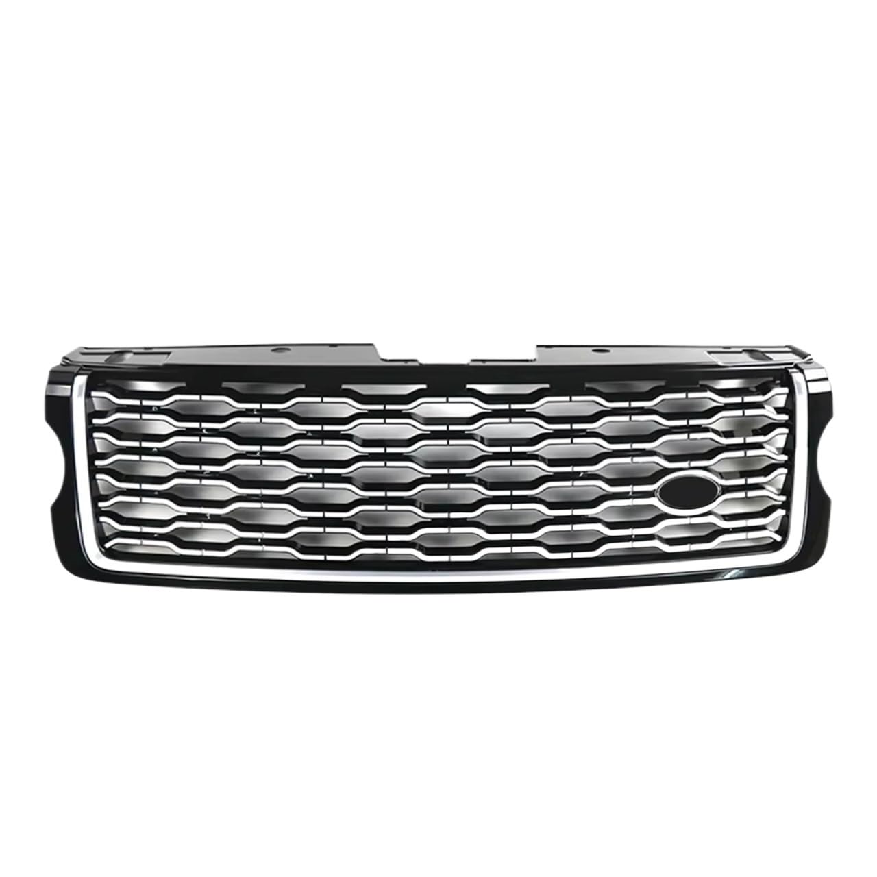 Auto Frontgrill ABS Auto Vorderen Stoßfänger Grille Für Land Für Rover Für Range Für Rover Für Vogue L405 Upgrade 2013-2022 Mesh Grills Stil Zubehör Front Kühlergrille(13-17 Silver Black) von RXRJSU