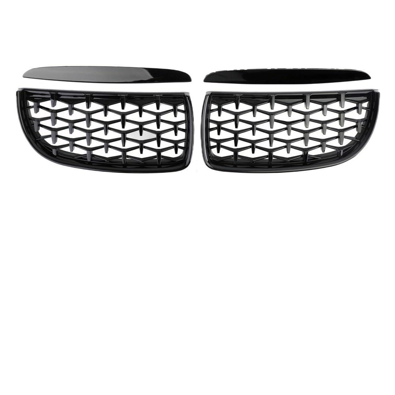 Auto Frontgrill Auto Front Glanz Schwarz Grills Grille Sport Diamant Für E90 E91 Tuning 3 Serie 2005 2006 2007 2008 2009 2010 2011 2012 LCI PreLCI Front Kühlergrille(05-08 GBlack) von RXRJSU