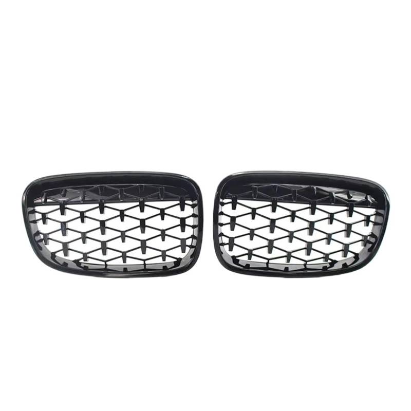 Auto Frontgrill Auto-Frontgrill, Glänzend Schwarz, Vorne Im Diamant-Stil, Grillzubehör Für 1er F20 M140i 118d F21 2012 2013 2014 Front Kühlergrille(Diamond-Chrome Black) von RXRJSU