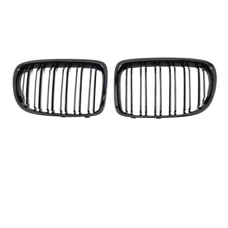 Auto Frontgrill Auto-Frontnierengrills, Glänzend Schwarz, Auto-Tuning-Zubehör Für X1 E84 SDrive18i XDrive20i XDrive25i SUV 2009–2016 Front Kühlergrille(GBlack Dual Slat) von RXRJSU