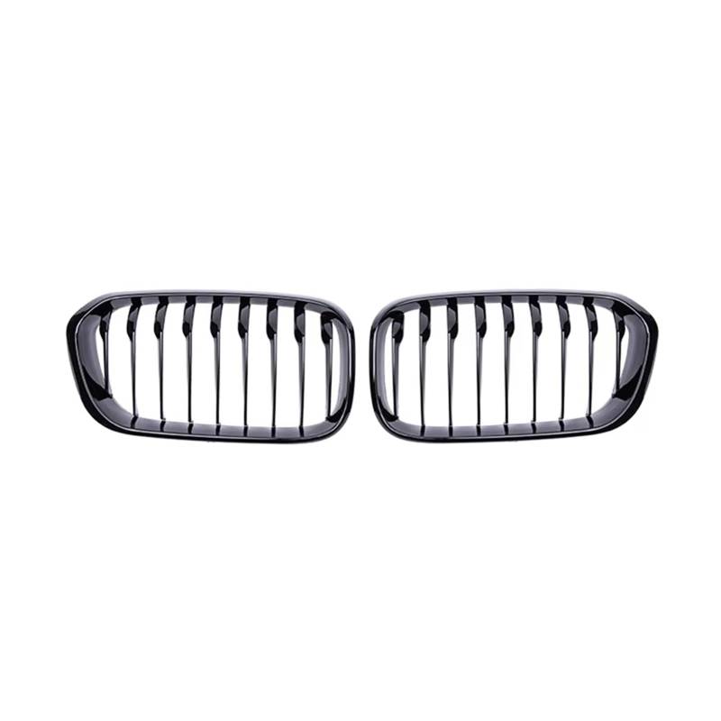 Auto Frontgrill Auto Niere Ersatz Front Grill Racing Grills Glanz Schwarz Grills Für F20 F21 118i 120i 125i 2015 2016 2017 2018 Auto Zubehör Front Kühlergrille(Gloss Black) von RXRJSU