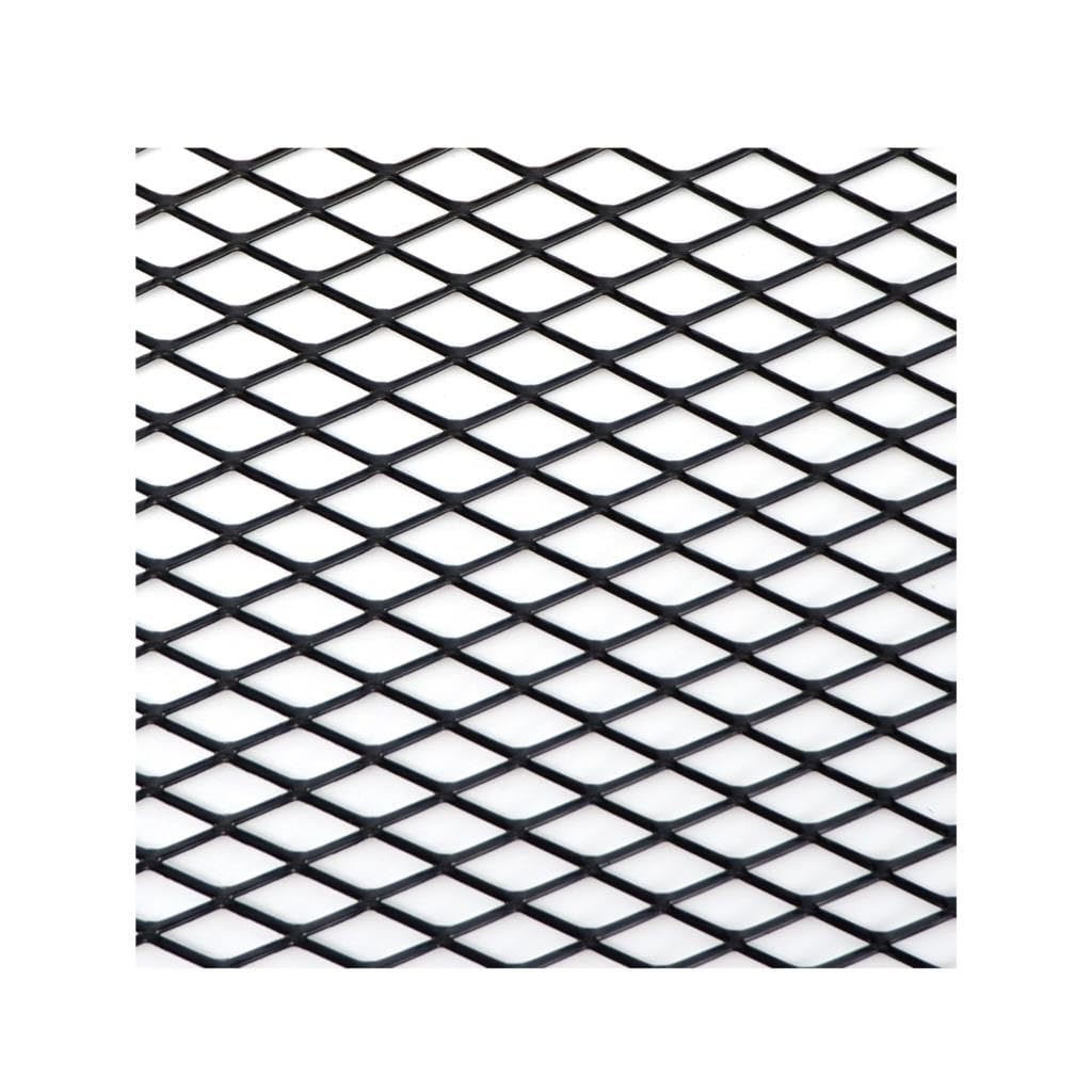 Auto Frontgrill Auto Stoßstange Grille100x33cm Aluminium Legierung Rhombischen Grill Mesh Blatt Auto Gitter Belüftung Grille Für Autoscooter Zubehör Front Kühlergrille(BK Diamond 10x20mm) von RXRJSU