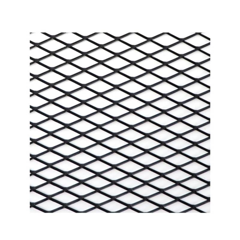 Auto Frontgrill Auto Stoßstange Grille100x33cm Aluminium Legierung Rhombischen Grill Mesh Blatt Auto Gitter Belüftung Grille Für Autoscooter Zubehör Front Kühlergrille(BK Diamond 10x20mm) von RXRJSU