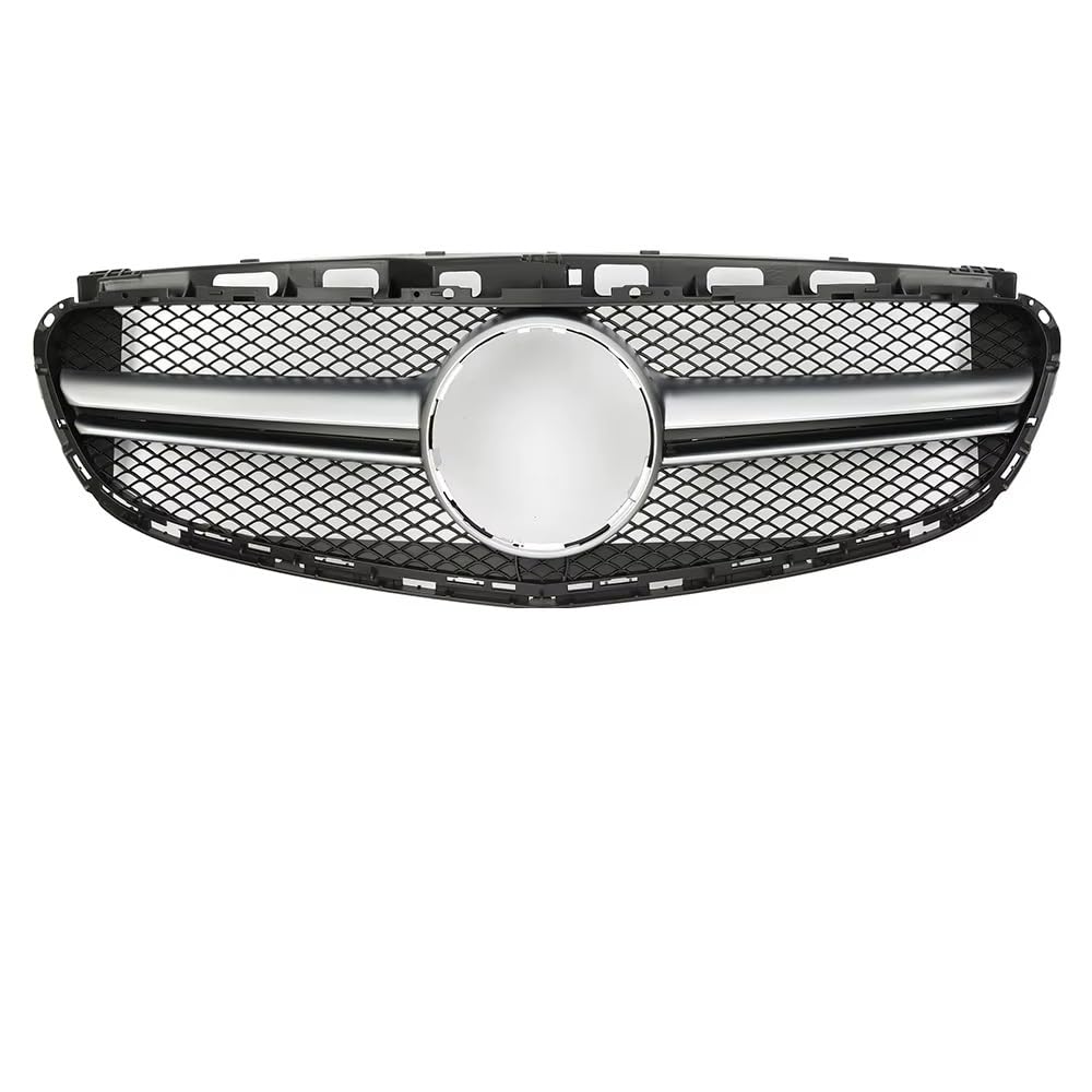 Auto Frontgrill Chrome Black Diamonds Style Renngrill Für Benz E-Klasse W212 E300 E350 E400 2014 2015 2016. Für AMG Style Frontstoßstangengrill Front Kühlergrille(A-Chrome Silver) von RXRJSU