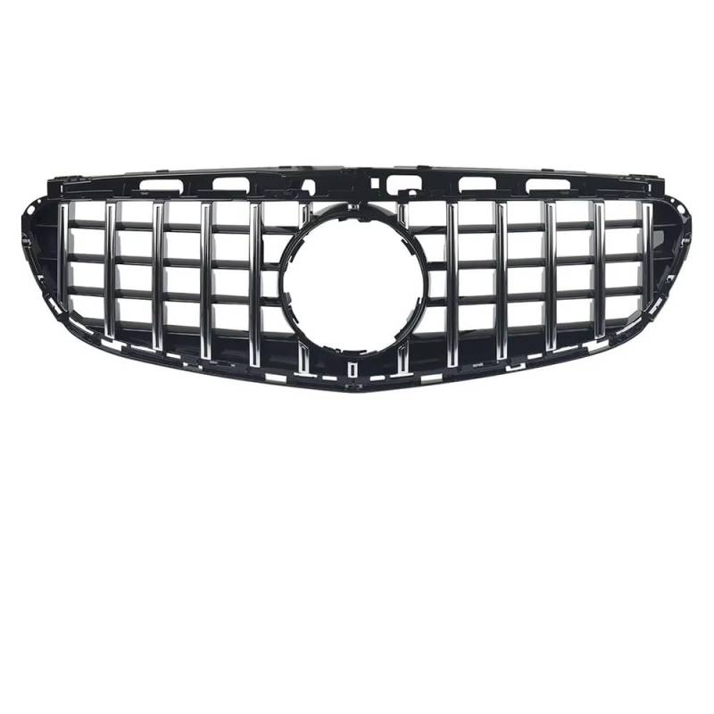 Auto Frontgrill Chrome Black Diamonds Style Renngrill Für Benz E-Klasse W212 E300 E350 E400 2014 2015 2016. Für AMG Style Frontstoßstangengrill Front Kühlergrille(B-Chrome Silver) von RXRJSU