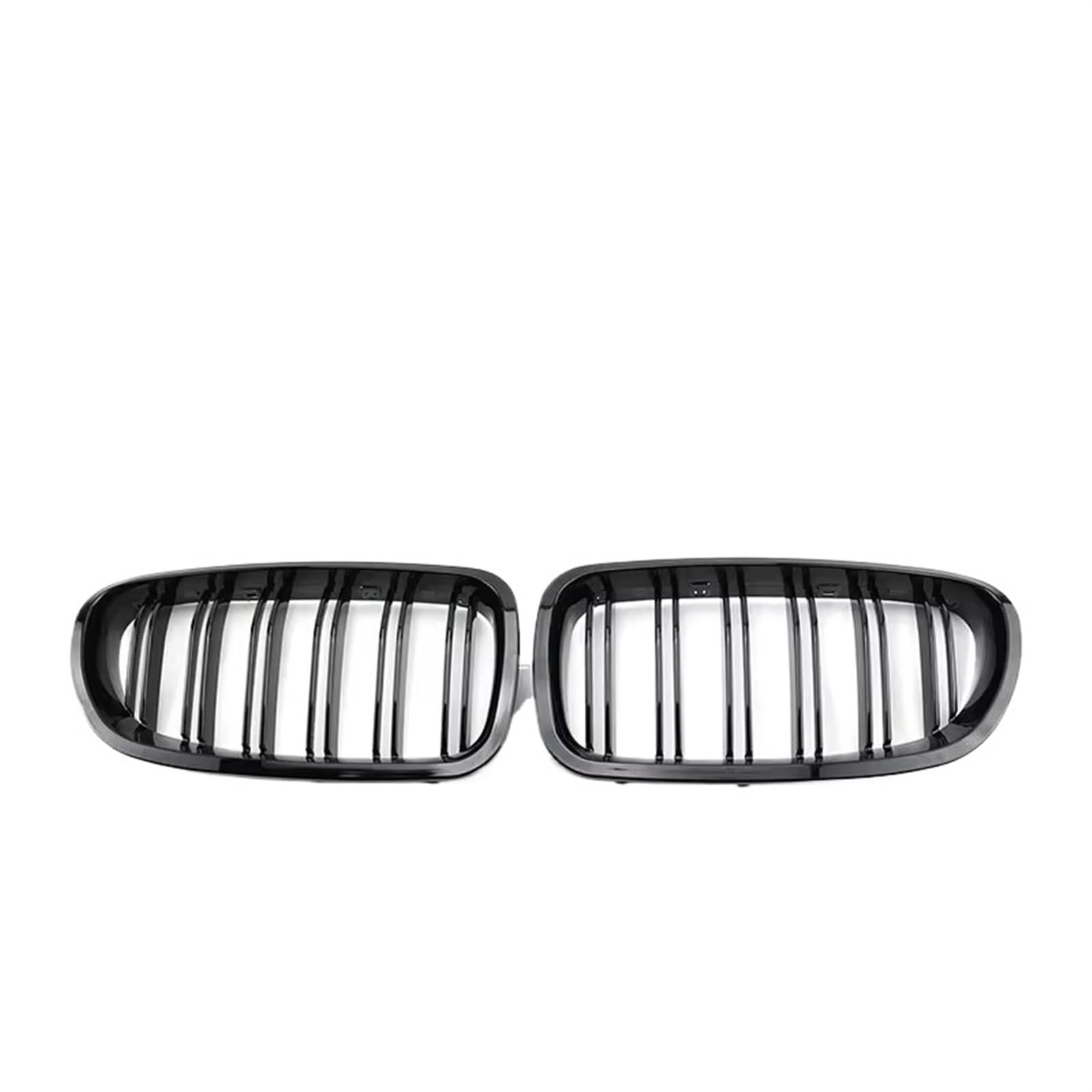 Auto Frontgrill Diamant-Stil Auto-Frontgrill Für 5er F10 Grill F11 F18 2010 2011 2012 2013 2014 2015 2016 2017, Glänzend Schwarz, Renngrill, Autozubehör Front Kühlergrille(Dual Gloss Black) von RXRJSU