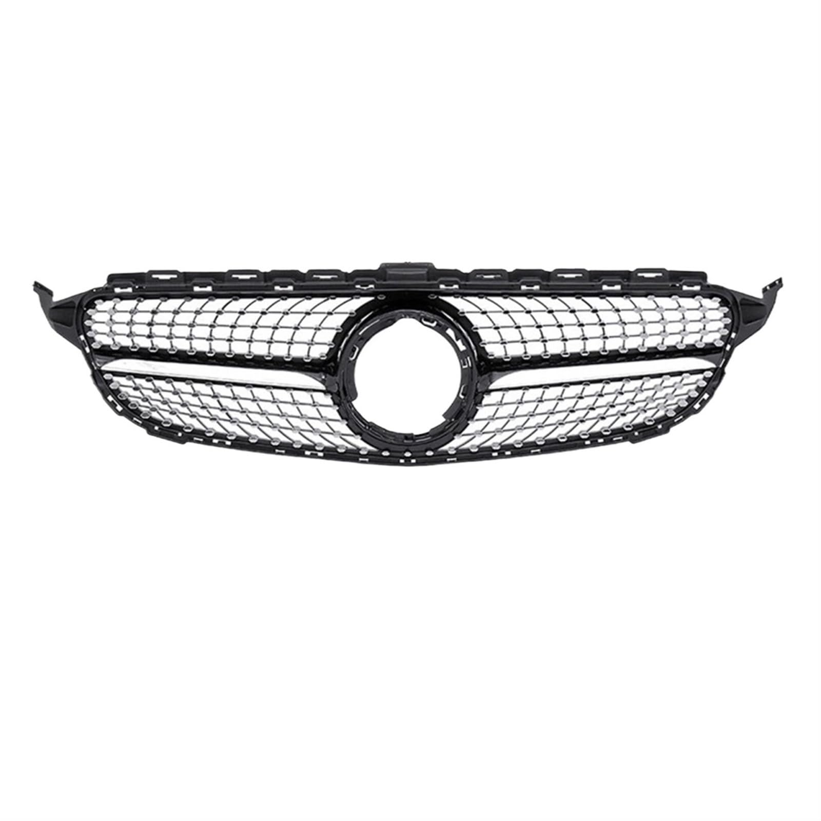 Auto Frontgrill Diamantgitter Für Benz C-Klasse W205 2015 2016 2017 2018 2019 2020 2021 Pre LCI LCI Für AMG Für GTR Front Kühlergrille(19-21 Dia BLK) von RXRJSU