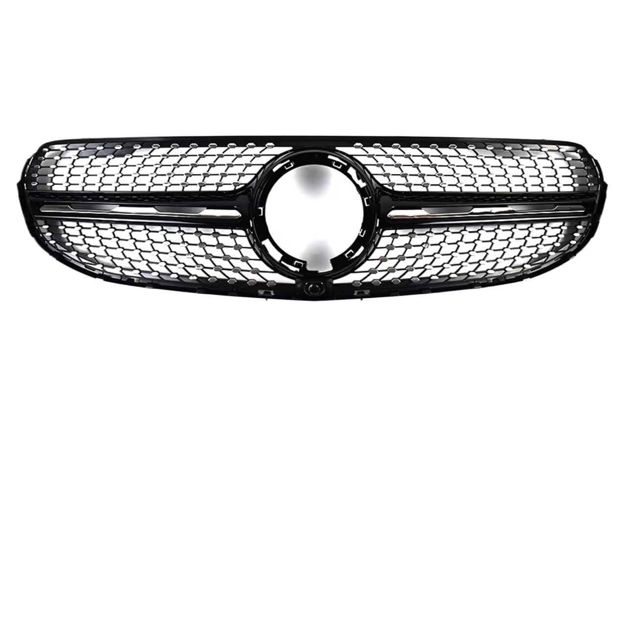 Auto Frontgrill Diamond GT Style Frontstoßstangengrill Einlassgrill Für Benz X253 Für GLC 300 200 220 2019 2020 2021 Tuning Hood Mesh Grid Front Kühlergrille(DM Black) von RXRJSU