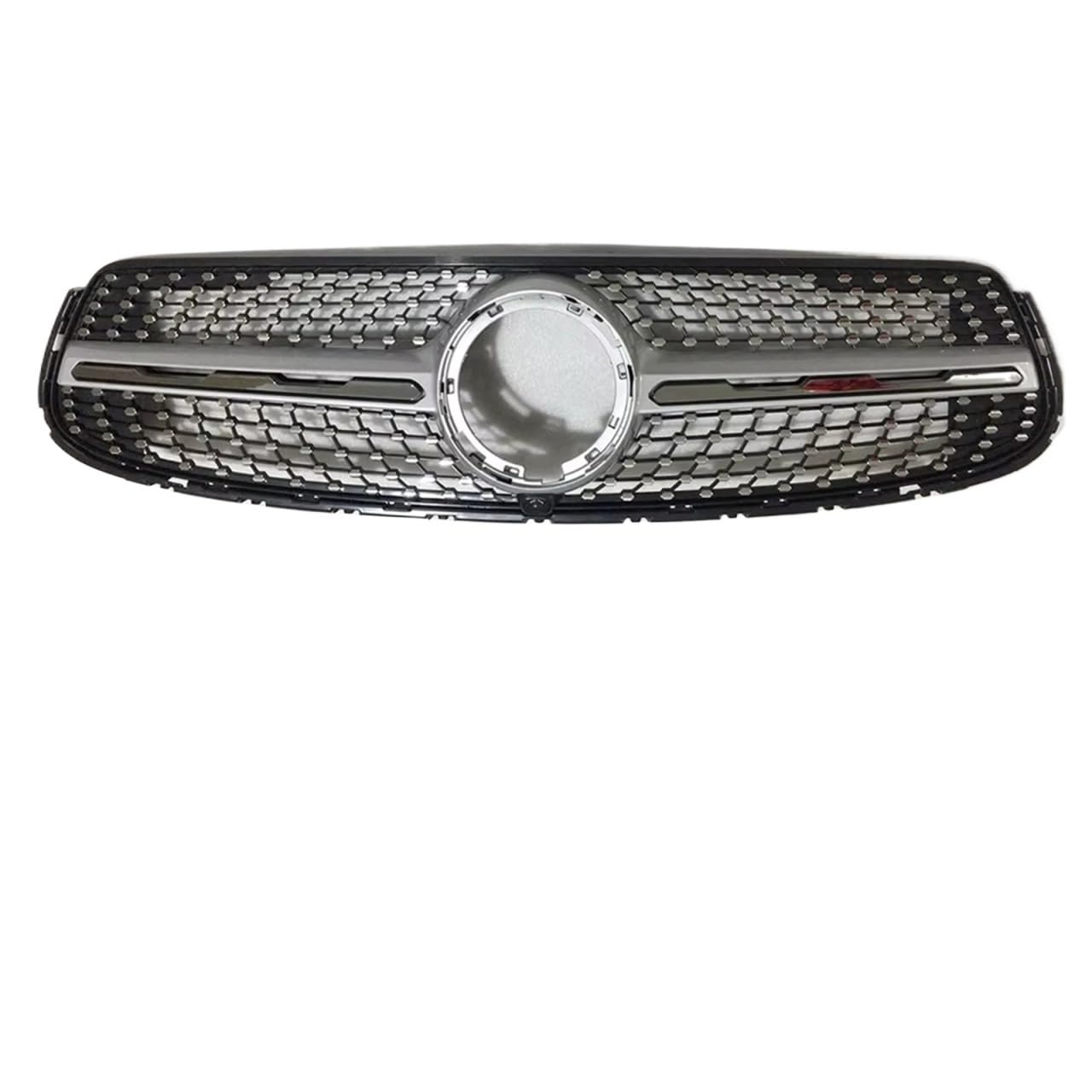 Auto Frontgrill Diamond GT Style Frontstoßstangengrill Einlassgrill Für Benz X253 Für GLC 300 200 220 2019 2020 2021 Tuning Hood Mesh Grid Front Kühlergrille(Sport DM Silvery) von RXRJSU