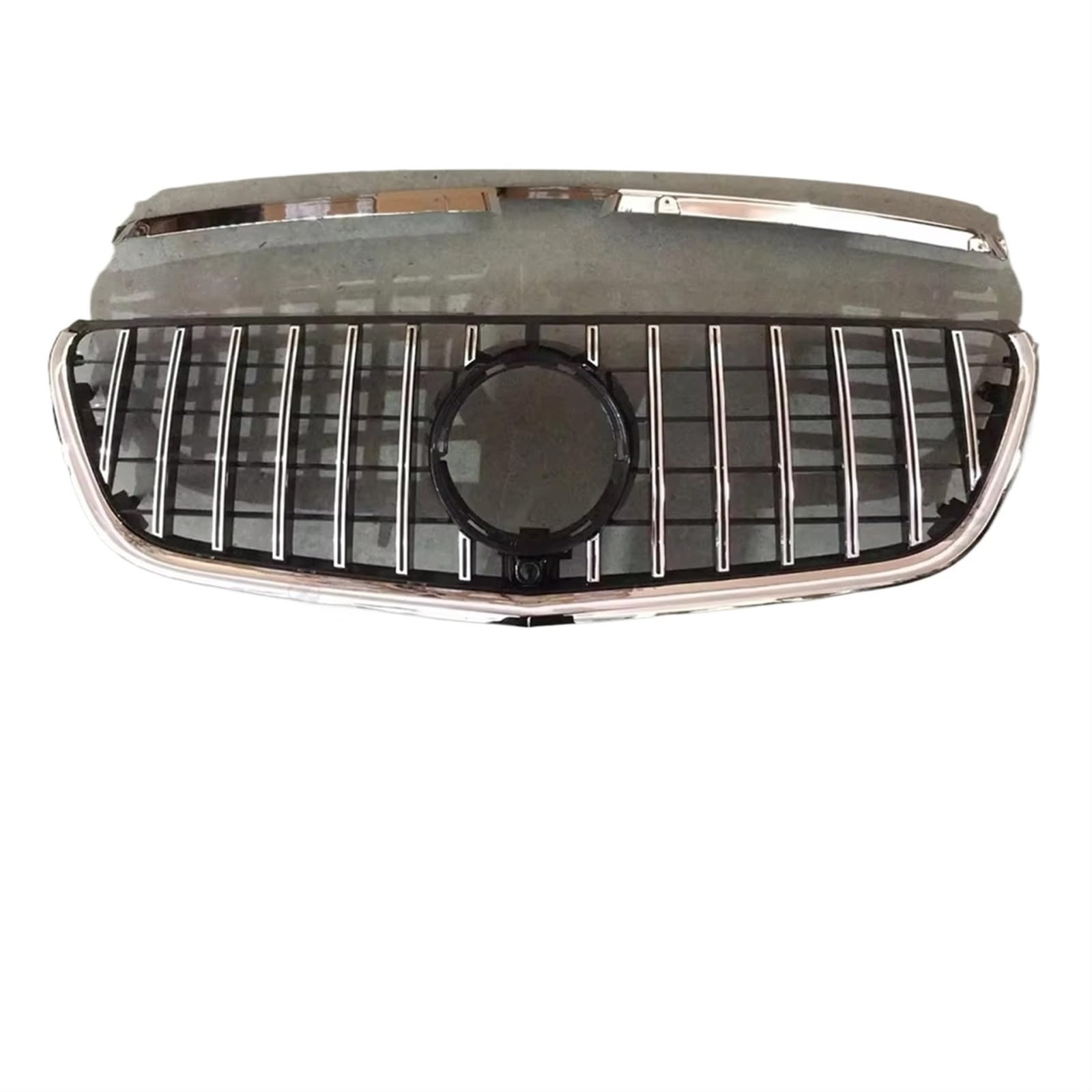 Auto Frontgrill Diamond GTR GT Style Frontkühlergrill Einlassgrill Für Benz Vito W447 2015 2016 2017 2018 2019 2020 2021 2022 2023 Middle Mesh Grid Tuning Front Kühlergrille(2015-2019 GT Silvery) von RXRJSU