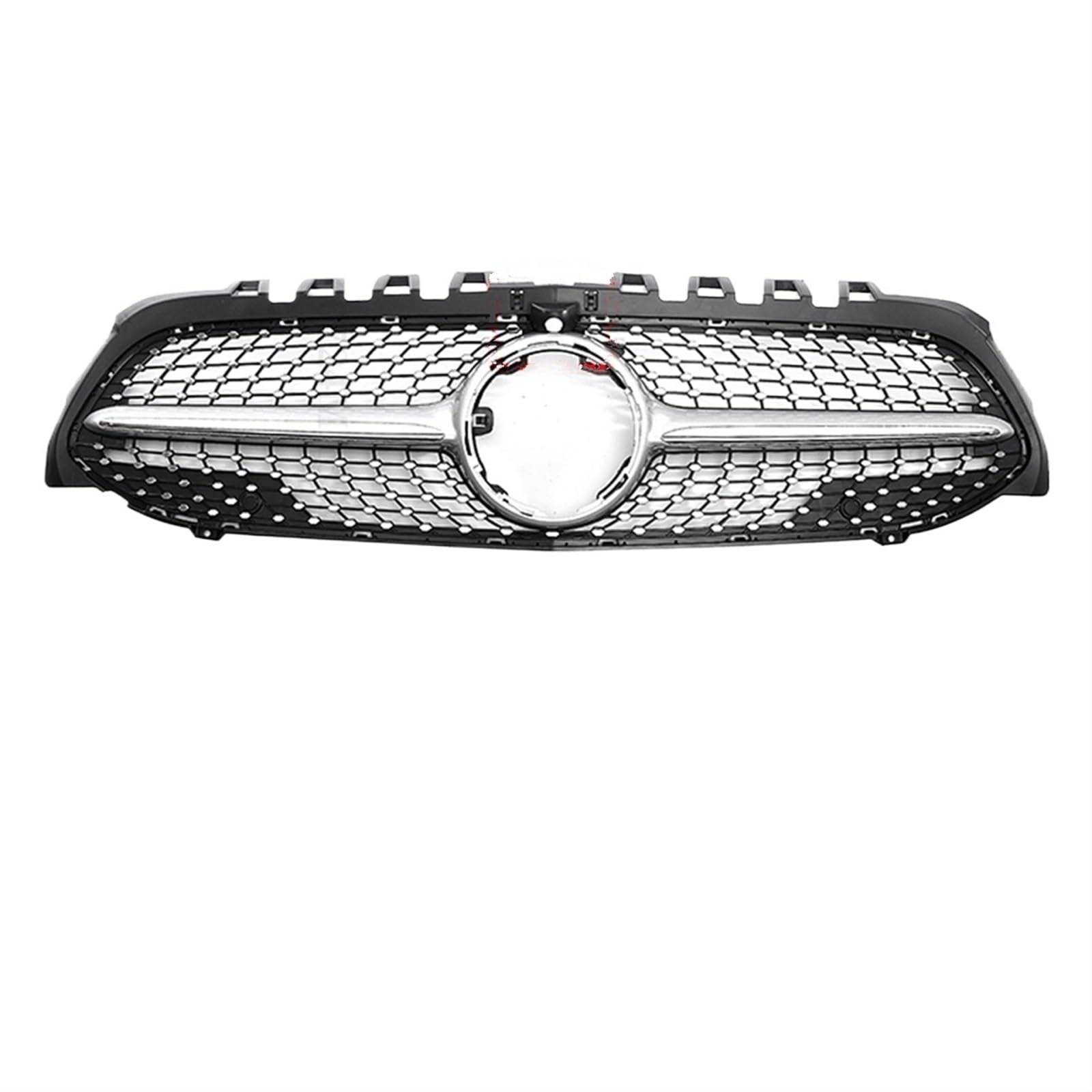 Auto Frontgrill Frontgrill Racing Grill Mesh Tuning Zubehör Für Benz A Klasse A45 W176 2013-2018 2019+ A180 A200 A260 GT Diamond Style Front Kühlergrille(W177 Dia Silver-Hole) von RXRJSU