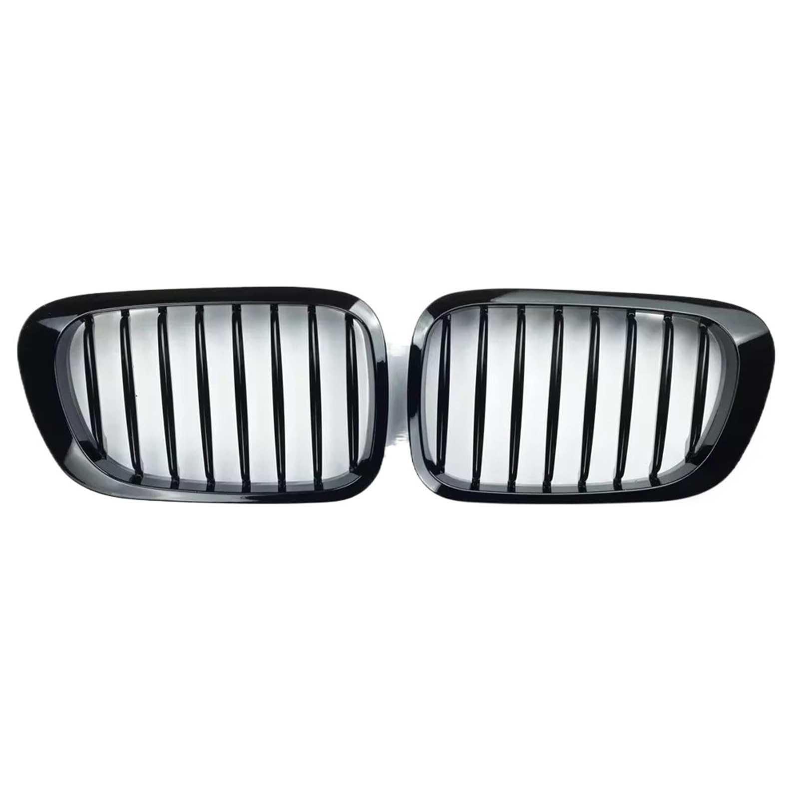 Auto Frontgrill Frontnierengrill, Glänzend Schwarz, Für 3er-Serie E46 Coupe 2-Türer 1998 1999 2000 2001, Autozubehör Front Kühlergrille von RXRJSU