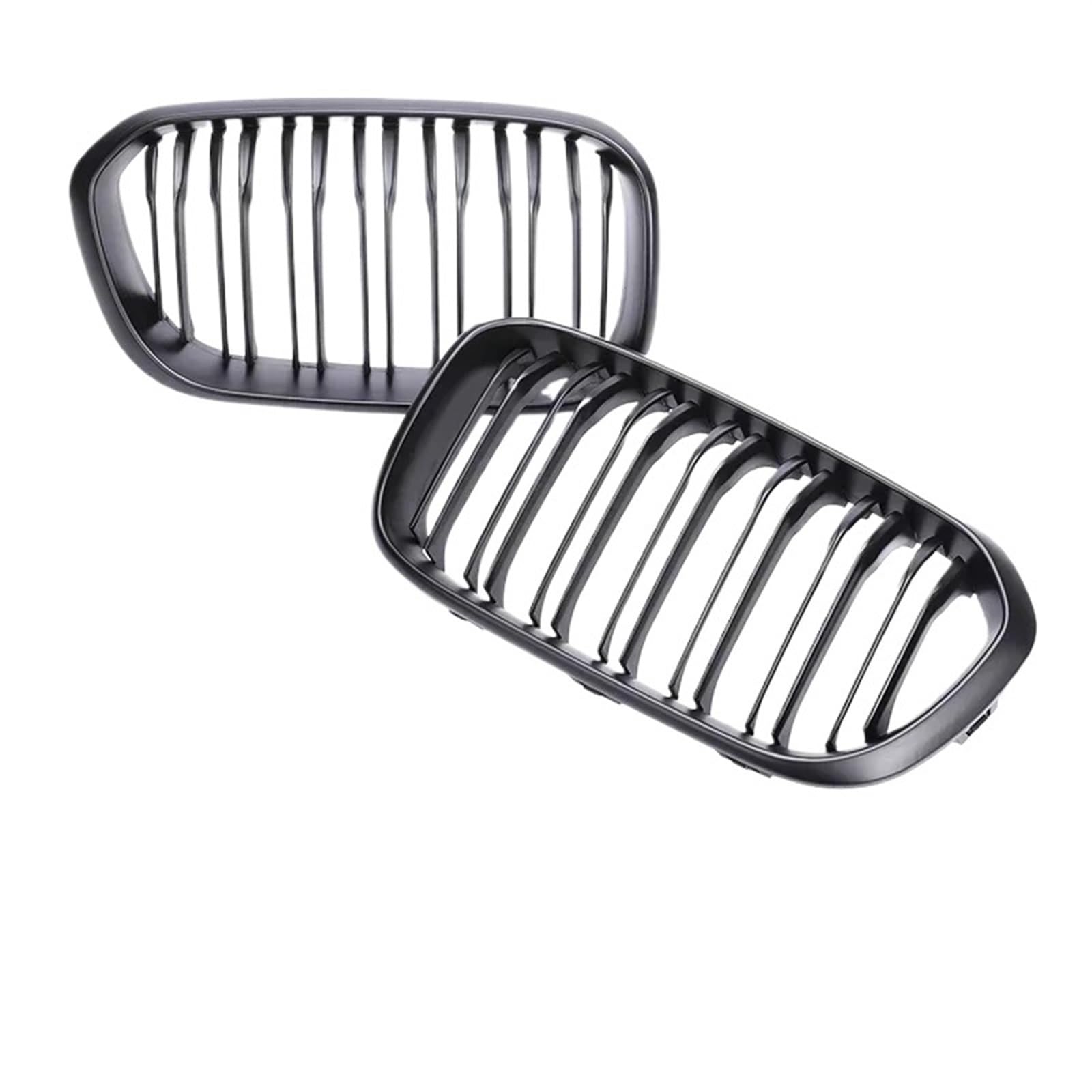 Auto Frontgrill Frontstoßstange Nieren-Racing-Grilleinsatz Grills Glänzend Für 1er F20 F21 LCI 2015 2016 2017 2018 2019 Schwarzes Refting-Grillzubehör Front Kühlergrille(15-19Dual Matte Blk) von RXRJSU