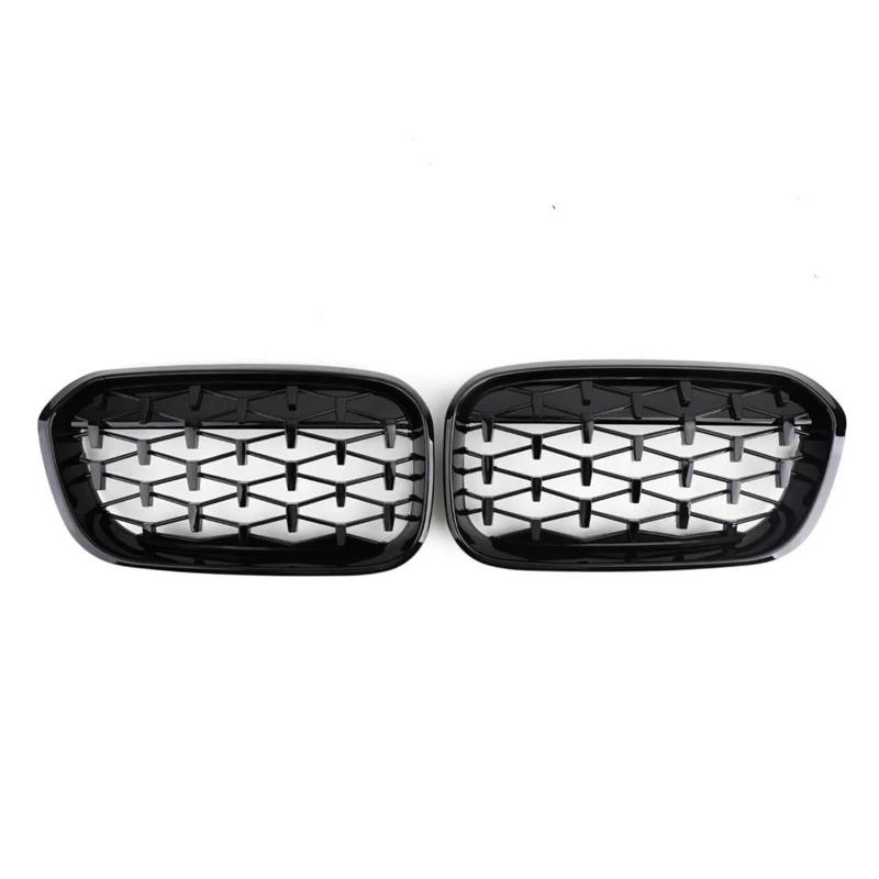 Auto Frontgrill Frontstoßstange Nierengitter Kühlerschutzgitter Leistung Autozubehör Für 1er F20 F21 M140i 2015 2016 2017 2018 2019 2020 Front Kühlergrille(Diamonds-ChromeBlack) von RXRJSU