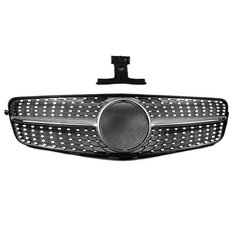 Auto Frontgrill Frontstoßstangengrill Haubengrill Für Benz C W204 C43 2007 2008 2009 2010 2011 2012 2013 2014 C180 C200 C250 C300 Für AMG Für GT Diamond Tuning Front Kühlergrille(Diamond Silvery) von RXRJSU