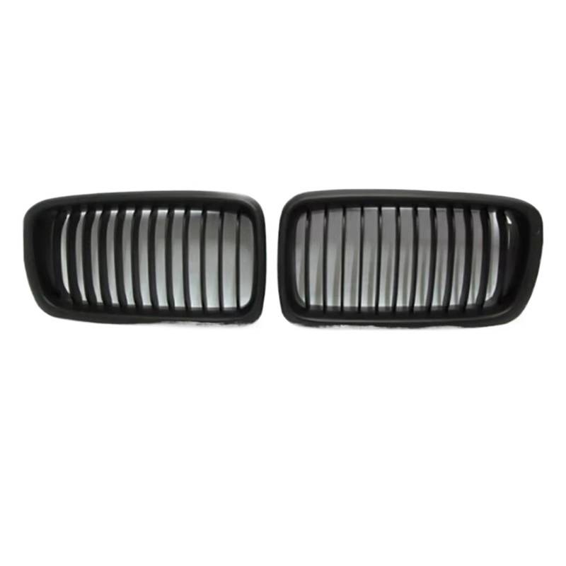 Auto Frontgrill Für 7er E38 730IL/735I/725Tds/728I/750I Limousine 1998 1999 2000 2001 1 Paar Chrom-Frontstoßstange Nierengitter Haubengrill Refit Front Kühlergrille(Matte) von RXRJSU