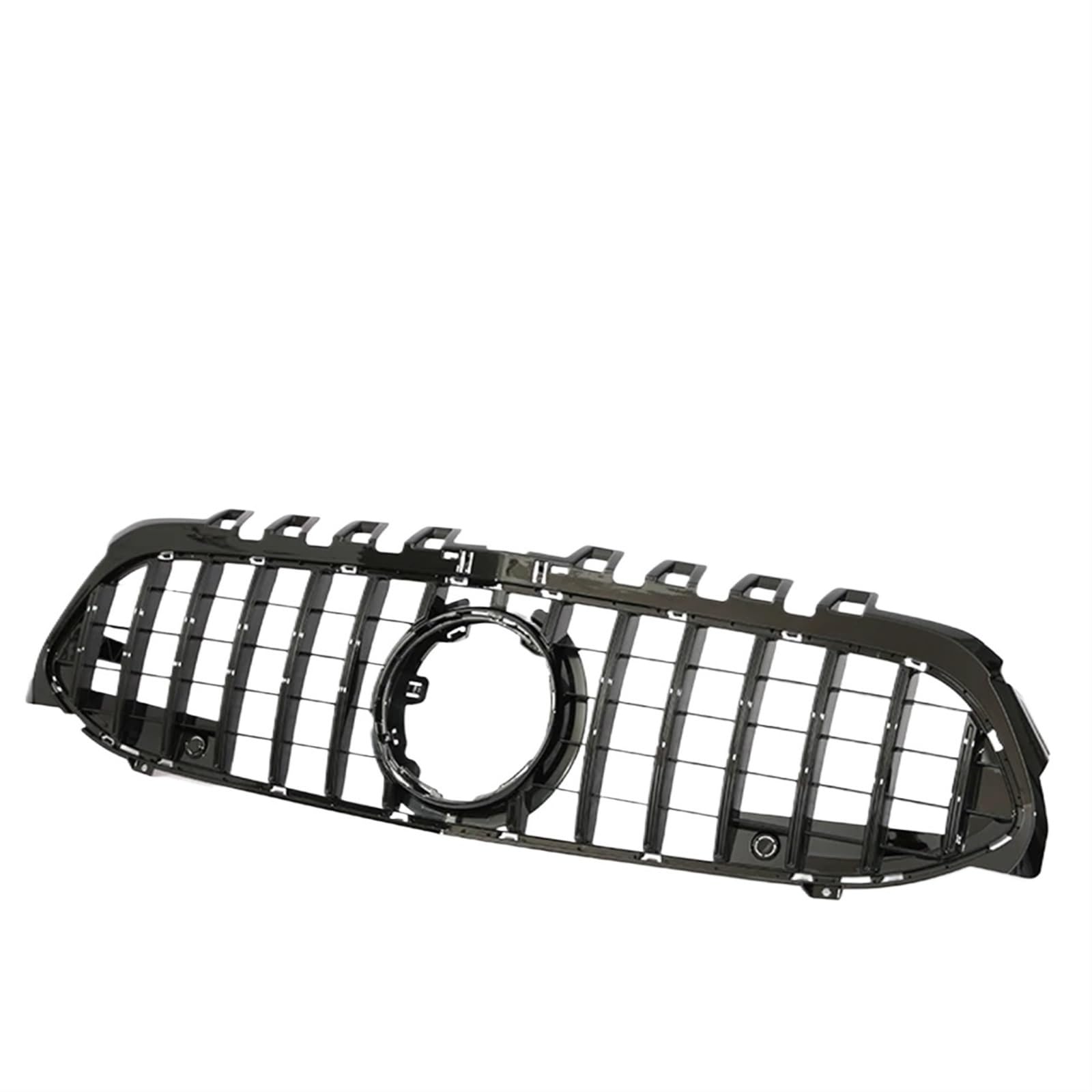 Auto Frontgrill Für Benz A-Klasse V177 W177 2019–2022 Frontstoßstange Panamericana Für GTR Diamond Für AMG A35 A45 A200 A180 Schwarzer Chrom-Grill Front Kühlergrille(14 GT Black WO Cam) von RXRJSU