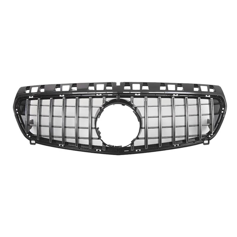 Auto Frontgrill Für Benz A-Klasse W176 A180 A200 A250 A45 2013 2014 2015 Für AMG Chrom Schwarz Diamanten Stil Grille Schwarz Für GTR Front Stoßstange Grille Front Kühlergrille(A-Silver) von RXRJSU