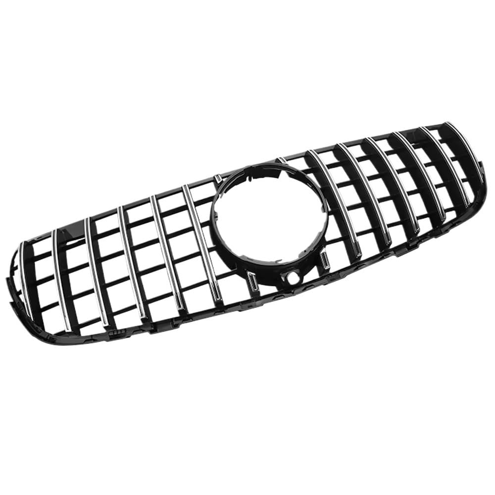 Auto Frontgrill Für Benz Für GLC-Klasse X253 C253 2015 2016 2017 2018 2019 2020 2021 2022 2023 Frontgrill Mittelnetz Grills Montagerahmen Abdeckungsteile Front Kühlergrille(2015-2019 Silver A) von RXRJSU