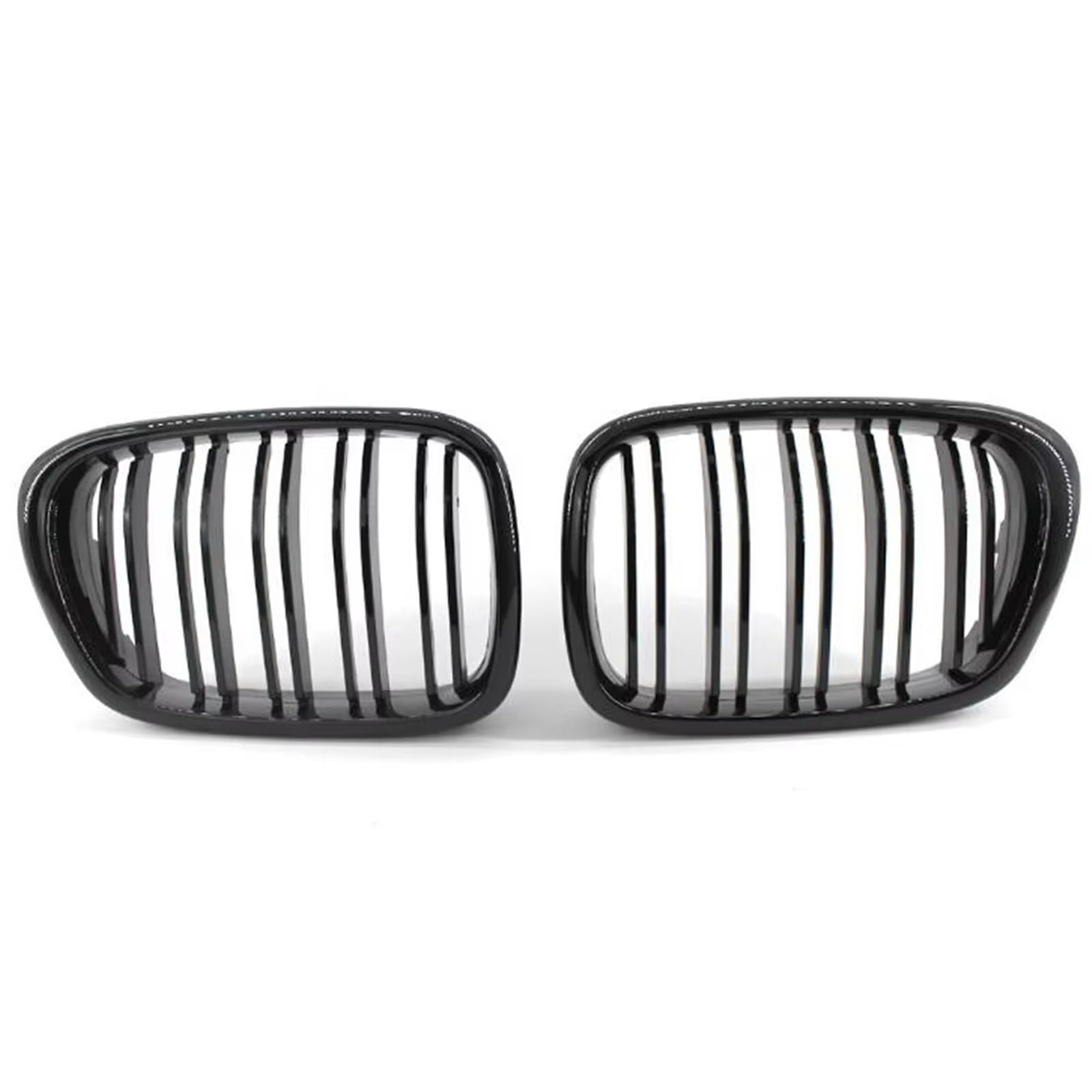 Auto Frontgrill Für E39 525 528 530 535 M5 1997 1998 1999 2000 2001 2002 2003 Vorne In Der Mitte Mattschwarz Breiter Nierenhaubengrill Front Kühlergrille(Gloss Black B) von RXRJSU