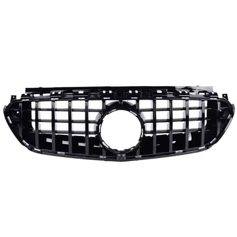 Auto Frontgrill Für GTR Diamond Style Frontgrill Für Benz E-Klasse W213 C238 2016 2017 2018 2019 Pre-Facelift Für AMG Schwarz Silber Chrom Front Kühlergrille(Real E63 Black) von RXRJSU